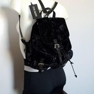 Steve Madden Black Velvet backpack